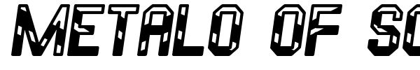 Metalo Of South St font preview